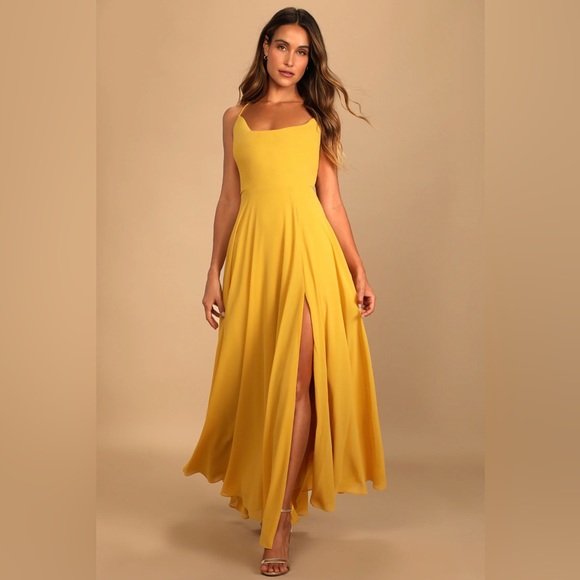 Yellow Maxi Dress - Picture 5 of 6